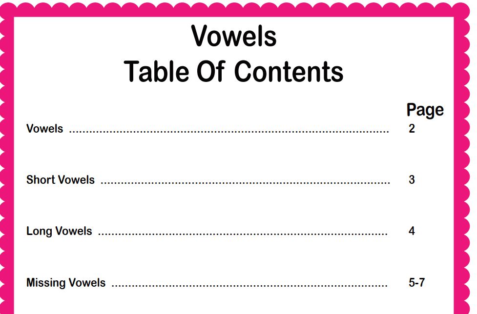 Vowels